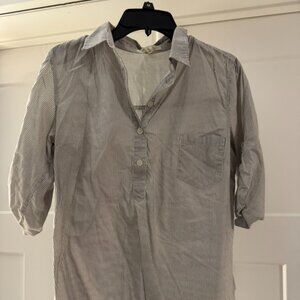 Forever 21 Striped Button-Down Blouse – Size L